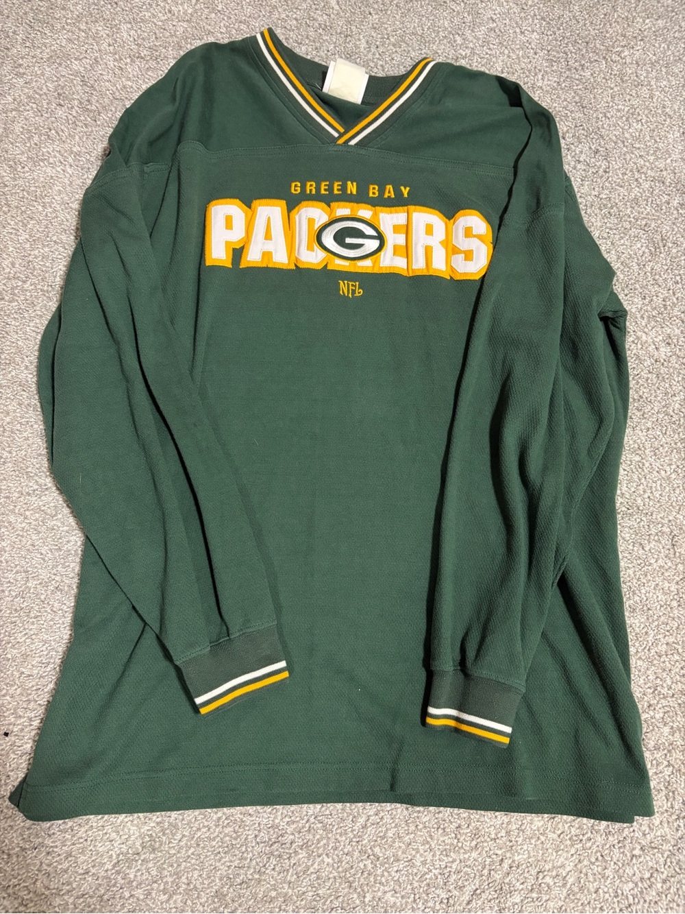 Y2K Vintgae inspired NFL Green Bay Packers Green & Yellow Jersey